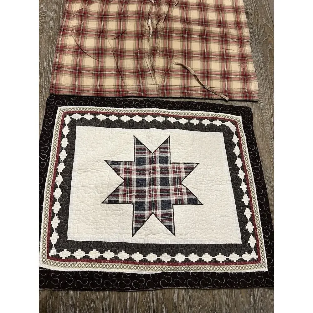 Ruff Hewn Farmhouse Pair Quilted Patchwork Pillow Shams